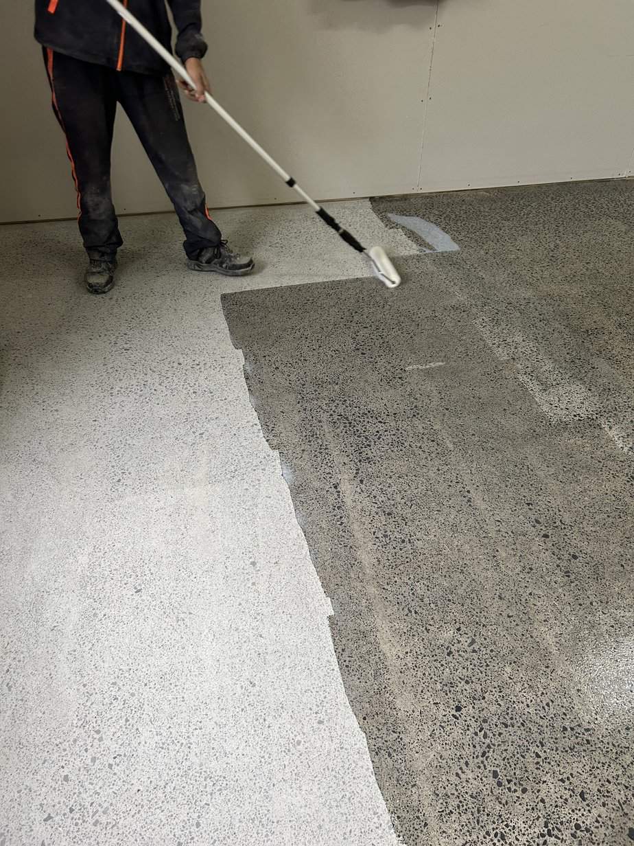 Concrete Grinding in Progress